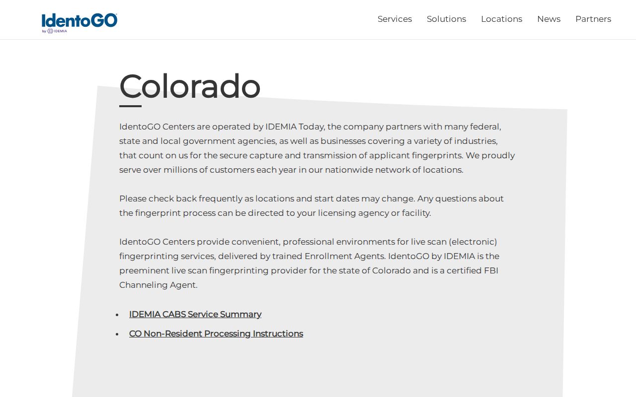 Las Animas criminal records fingerprint appointment search