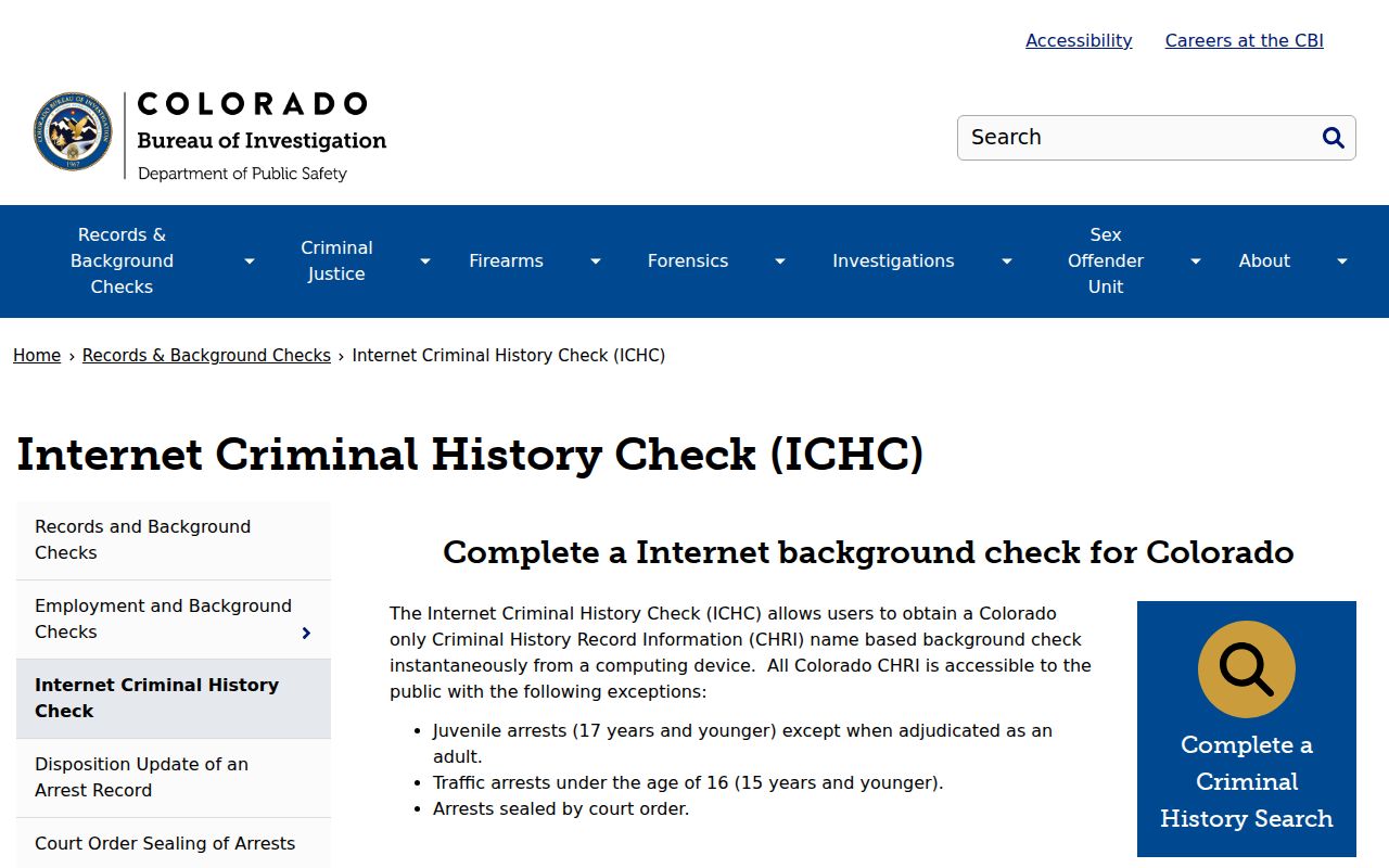Bent County criminal court case comparison with Colorado ICHC coverage